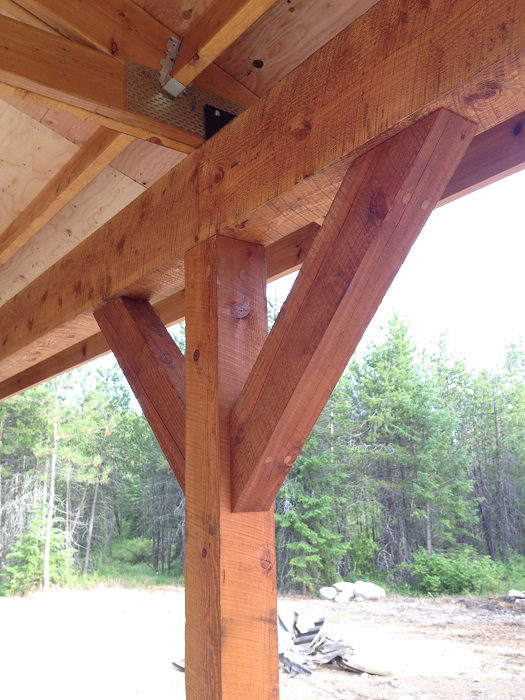 Timber Joint on Carport