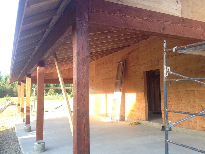 Rough Sawn Porch Ceiling Scott Herndon Homes General Contractor