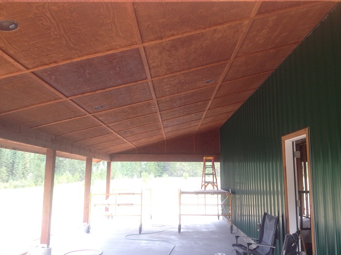 Rough Sawn Porch Ceiling Scott Herndon Homes General Contractor