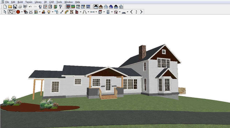 Home design rendering